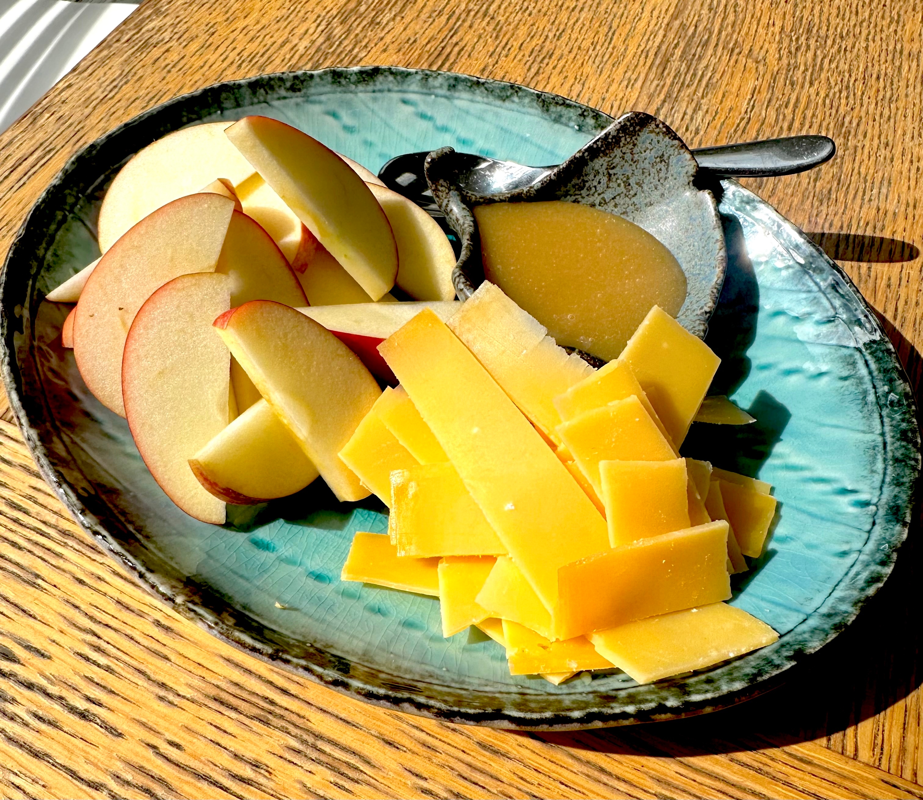 apple and cheese board
