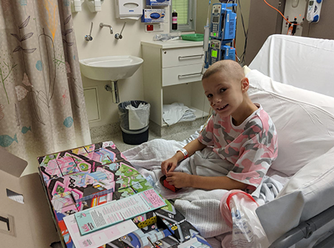 Bonnie in hospital