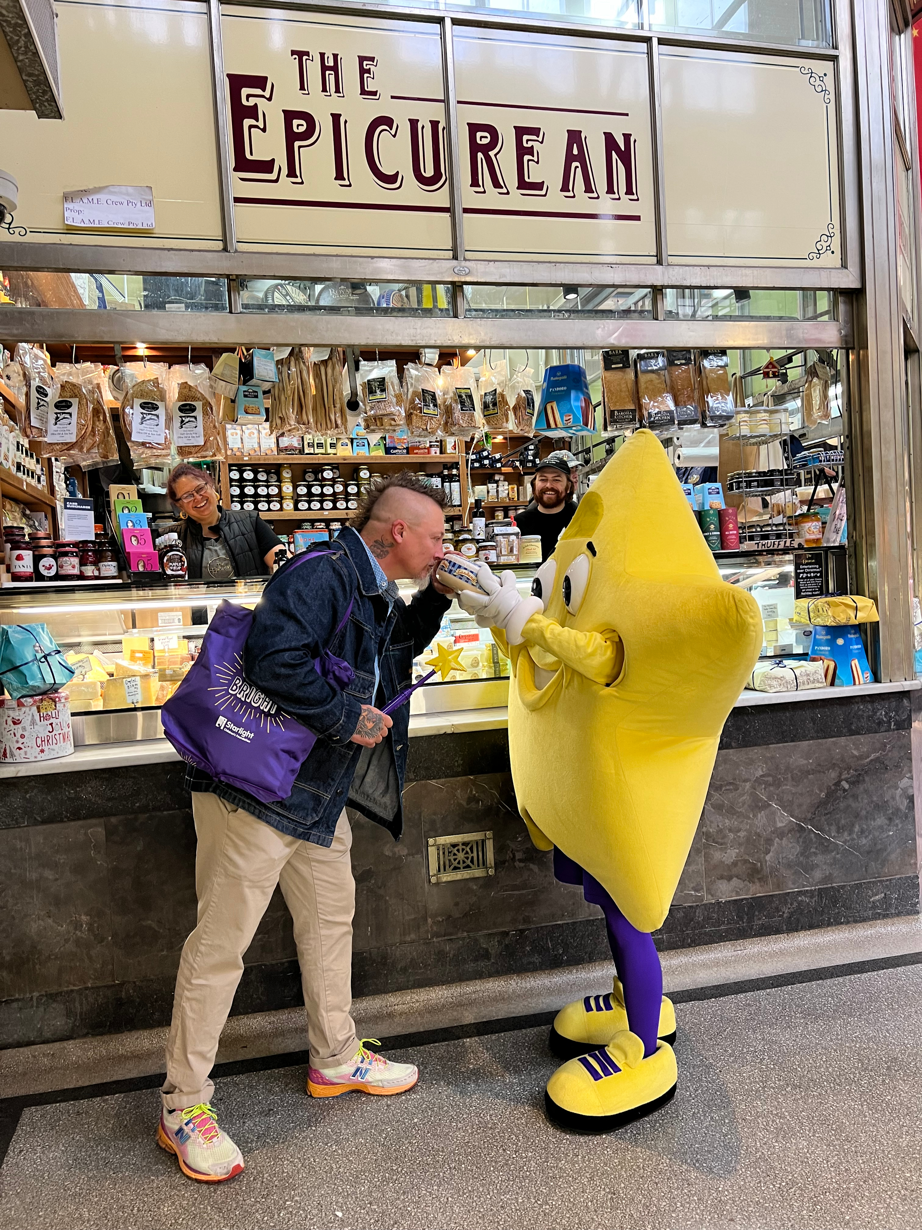 Benjamin and Starry at Vic Market