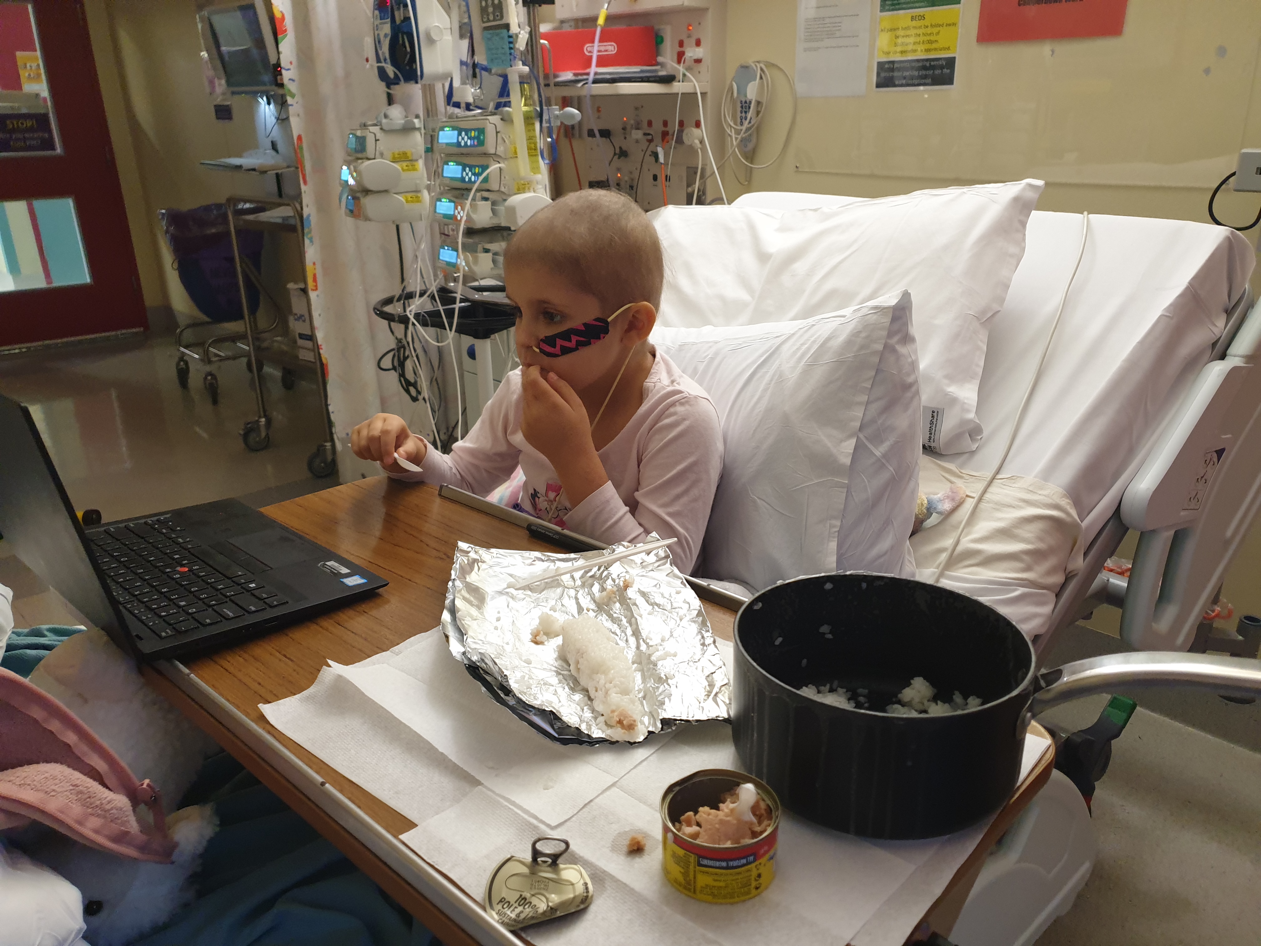 Lucie in hospital 2