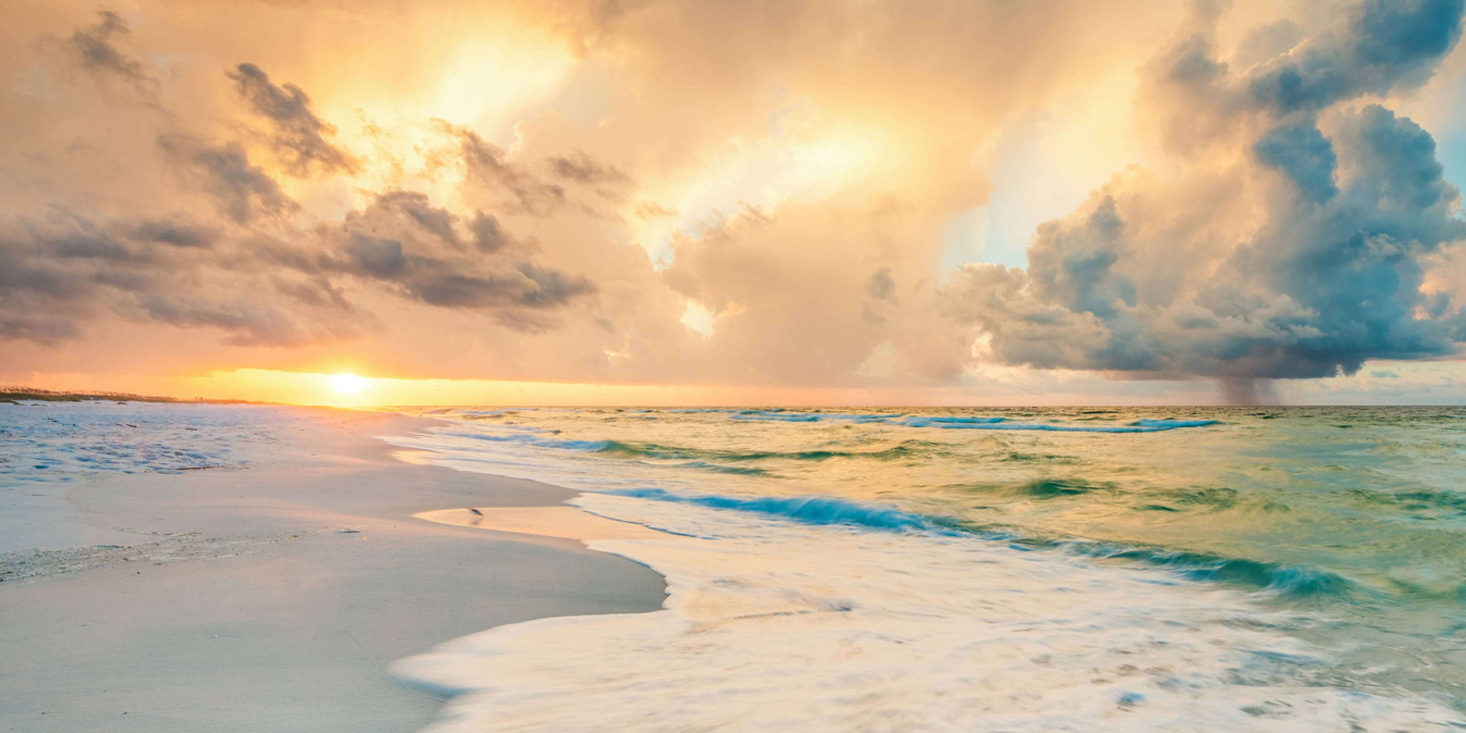 A photo of the beach at Sunset on Pensacola