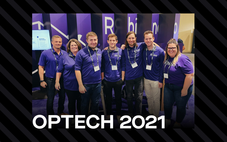 An image of our sales team at Optech 2021