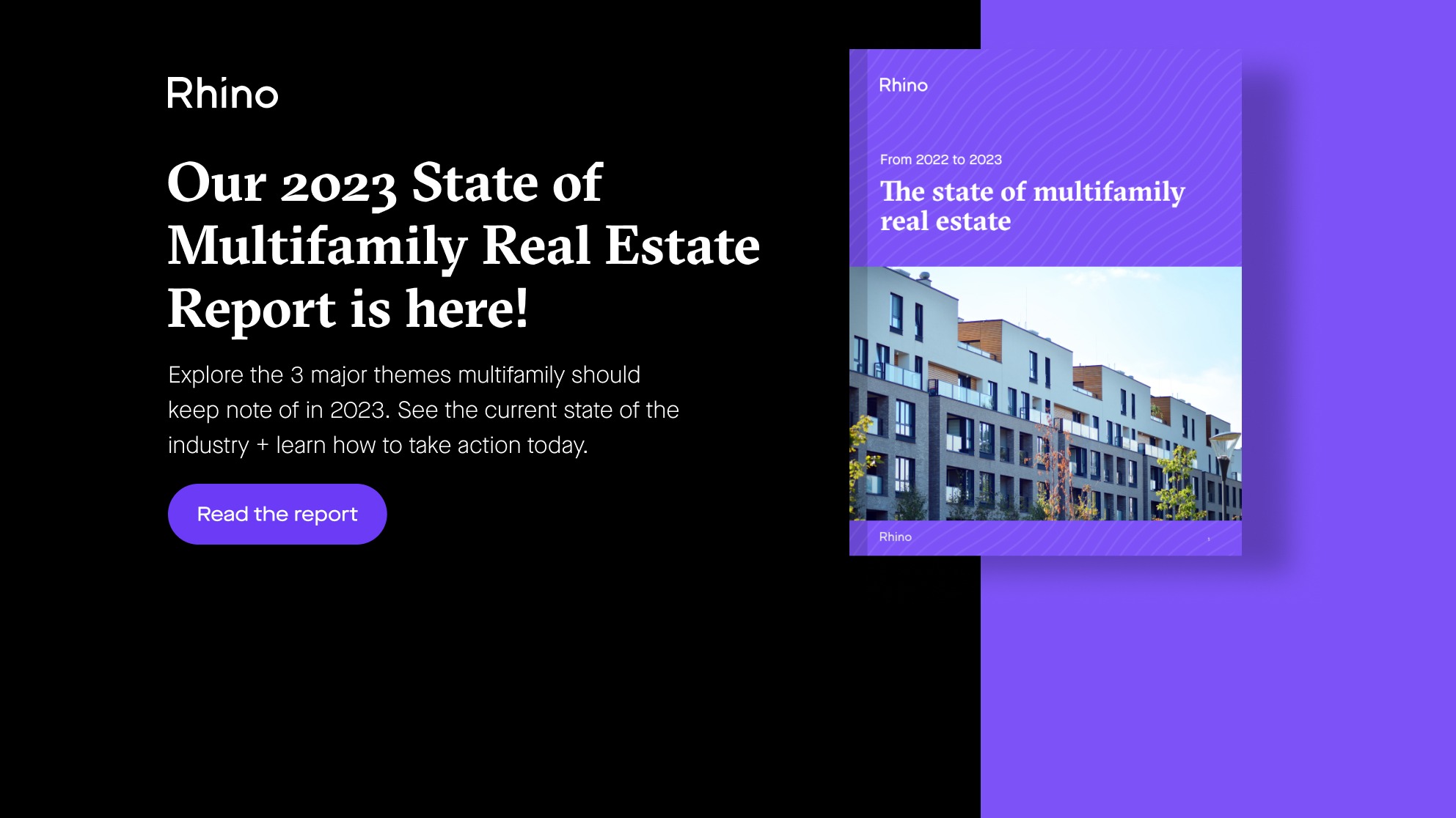 Our 2023 State of Multifamily Real Estate Report is here! Cover Graphic