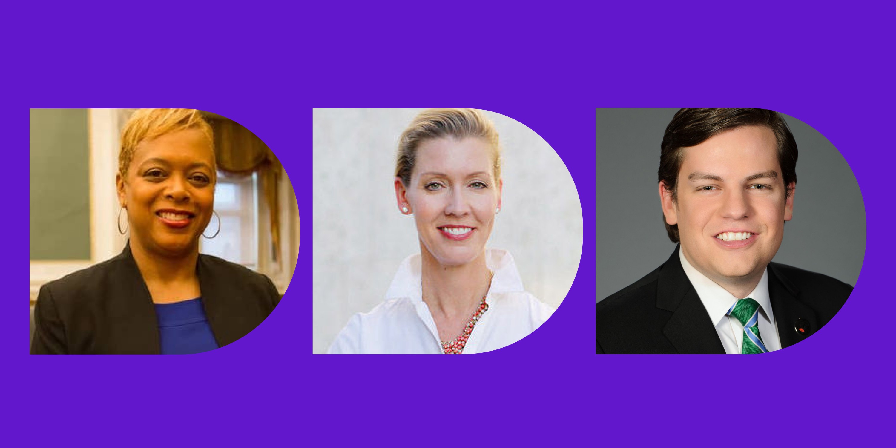 Graphic showing three headshots of Matt Westmoreland, Andria McClellan, and Cindy Bass 