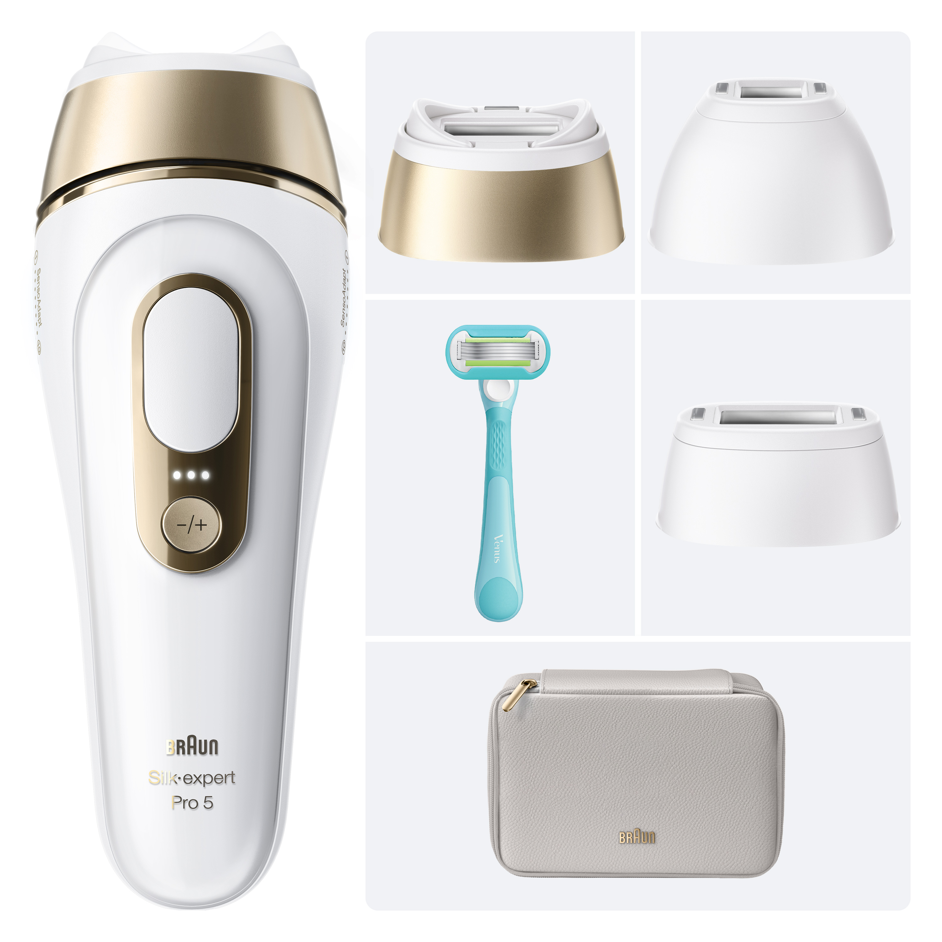 Braun Silk-expert Pro 5 収納ケース付き Braun Silk-expert Pro 5 PL5257 IPL Hair Removal System White