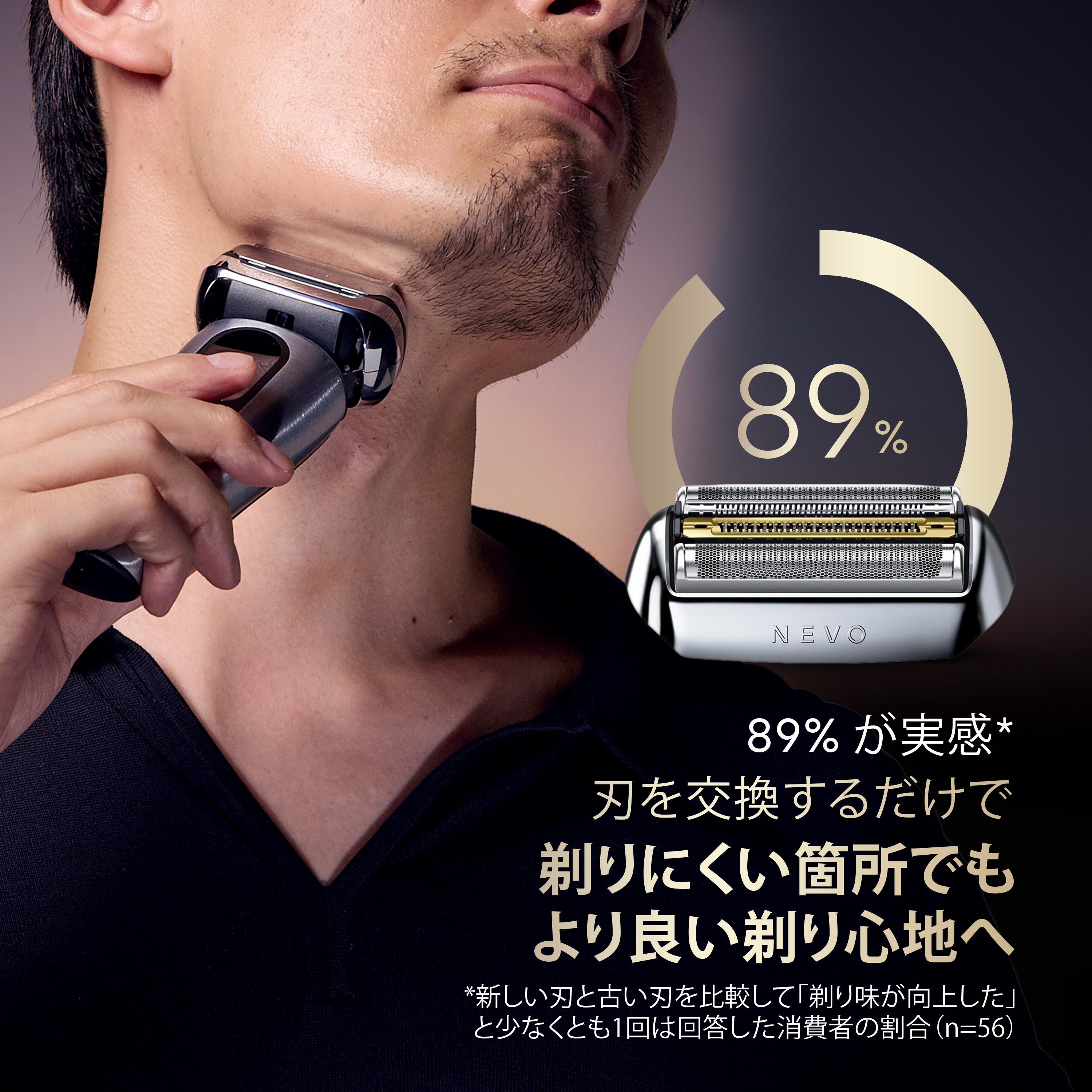 ブラウン NEVO シルクシェーバー純正替刃、NEVO-S シルバー | Braun