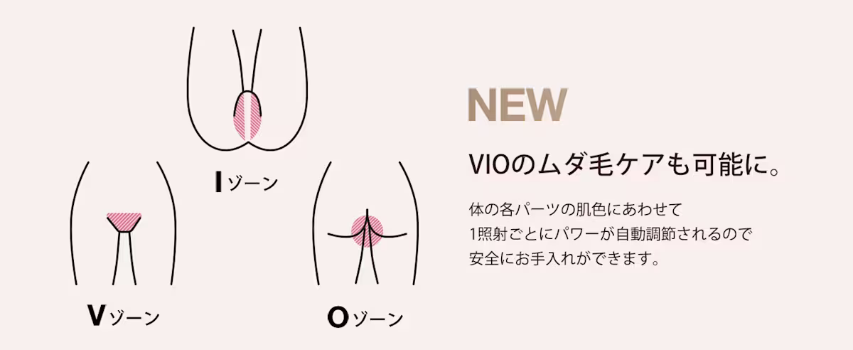 VIOのムダ毛ケアも可能に。
