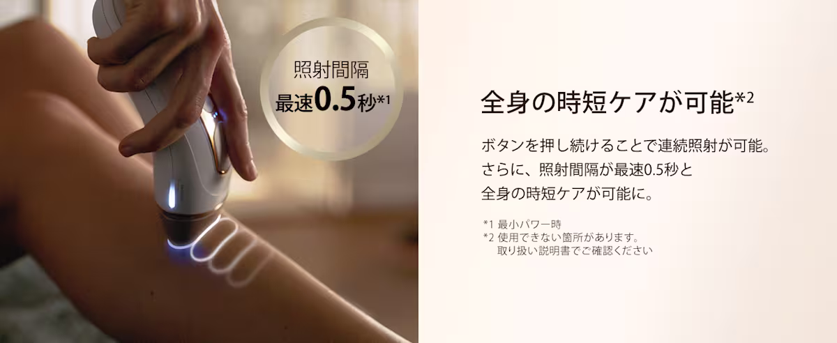 全身の時短ケアが可能