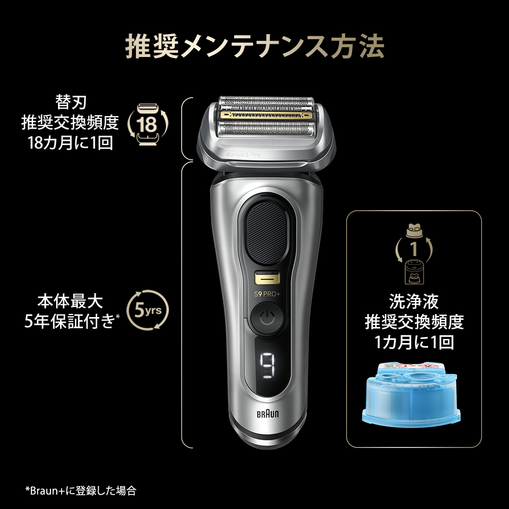 ブラウン電気シェーバーシリーズ9 Pro+ |Braun JP