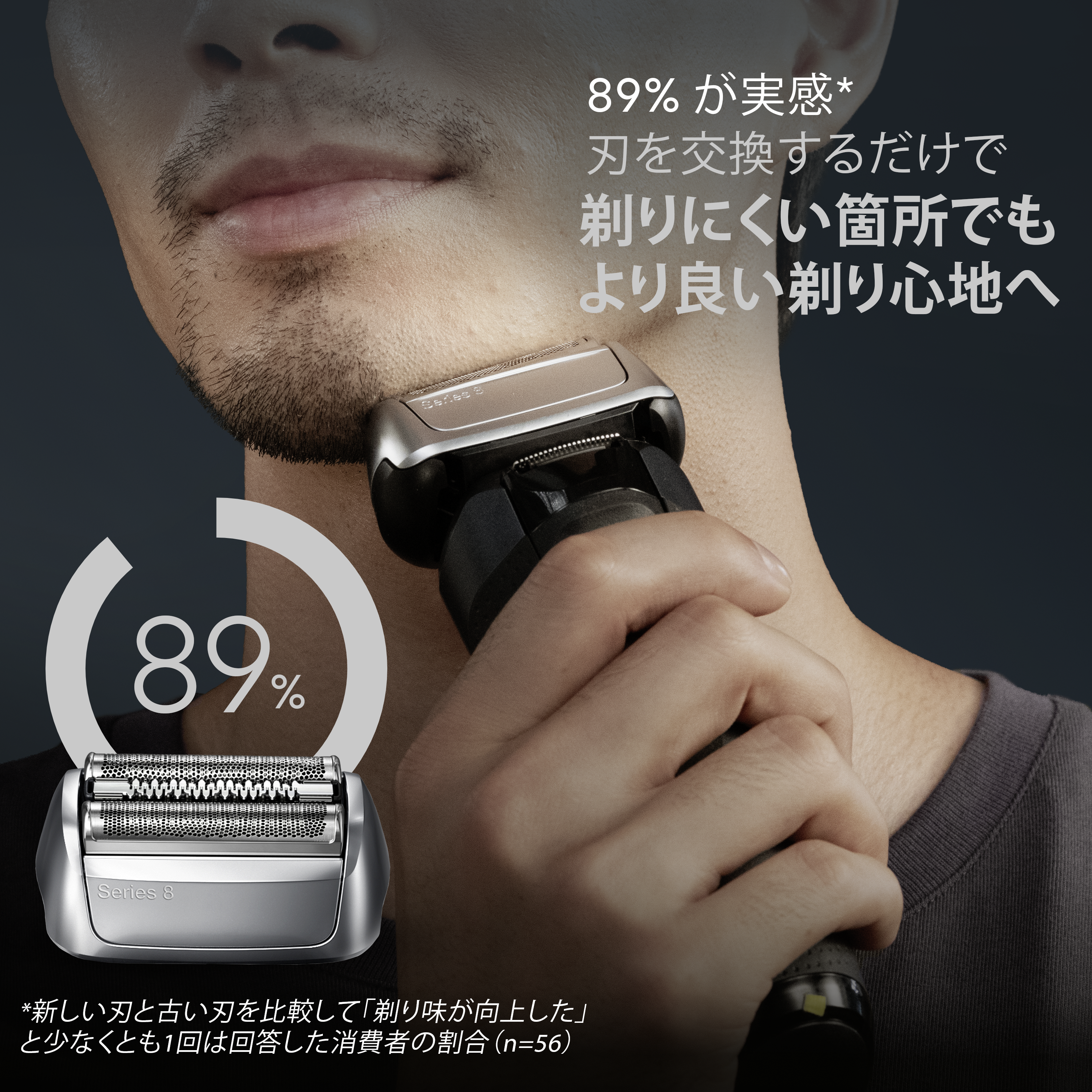 BRAUN Series8\"smart\"現行型 肌に優しい深剃り新品未使用 ブラウン電気シェーバーシリーズ8 |Braun JP