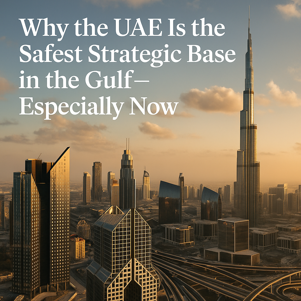 Why the UAE Is the Safest Strategic Base in the Gulf — Especially Now