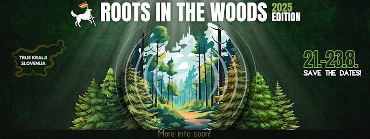 Roots in the Woods Banner
