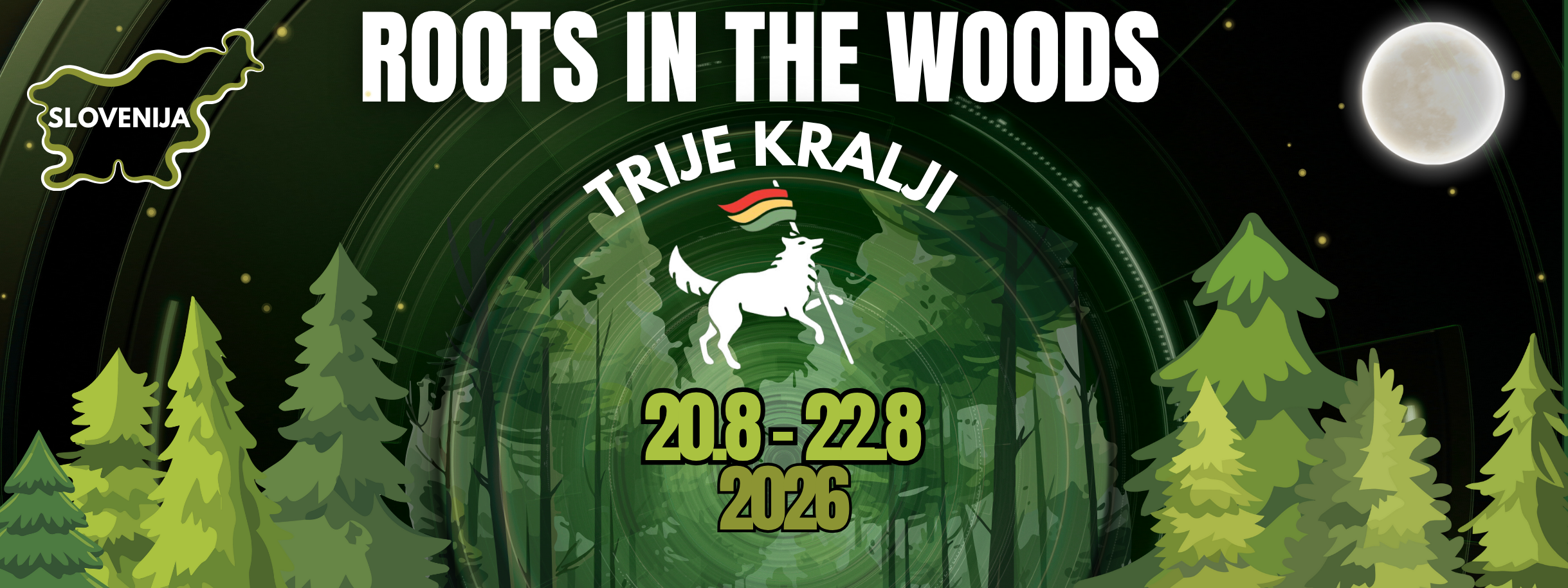 Roots in the Woods Banner