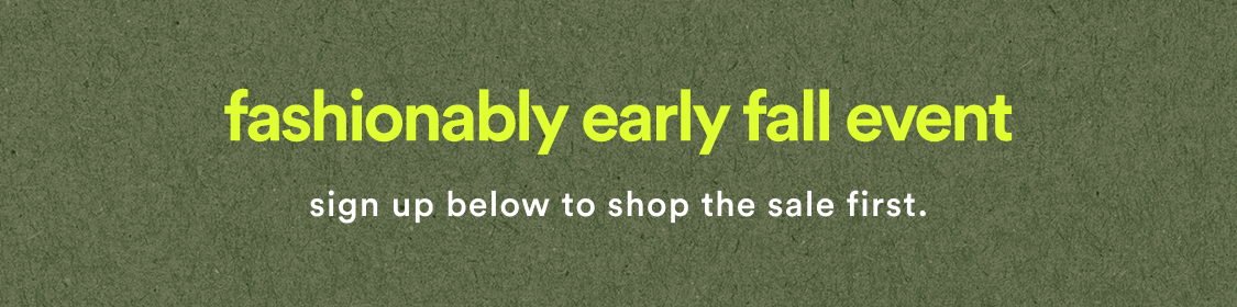 join anthroperks for first dibs on exclusive offers