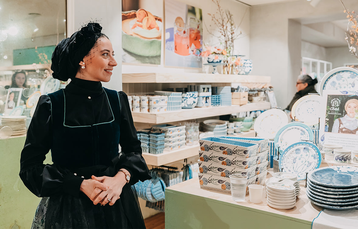 Betül Tunç at the Anthropologie Rockefeller Center launch