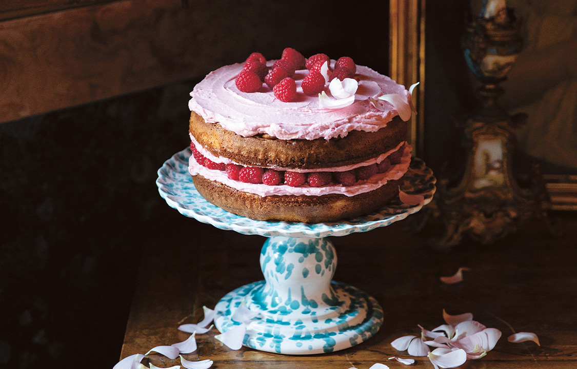 Skye McAlpine Raspberry & Marzipan Cake Recipe