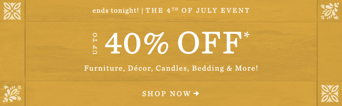 Shop up to 40% off home items