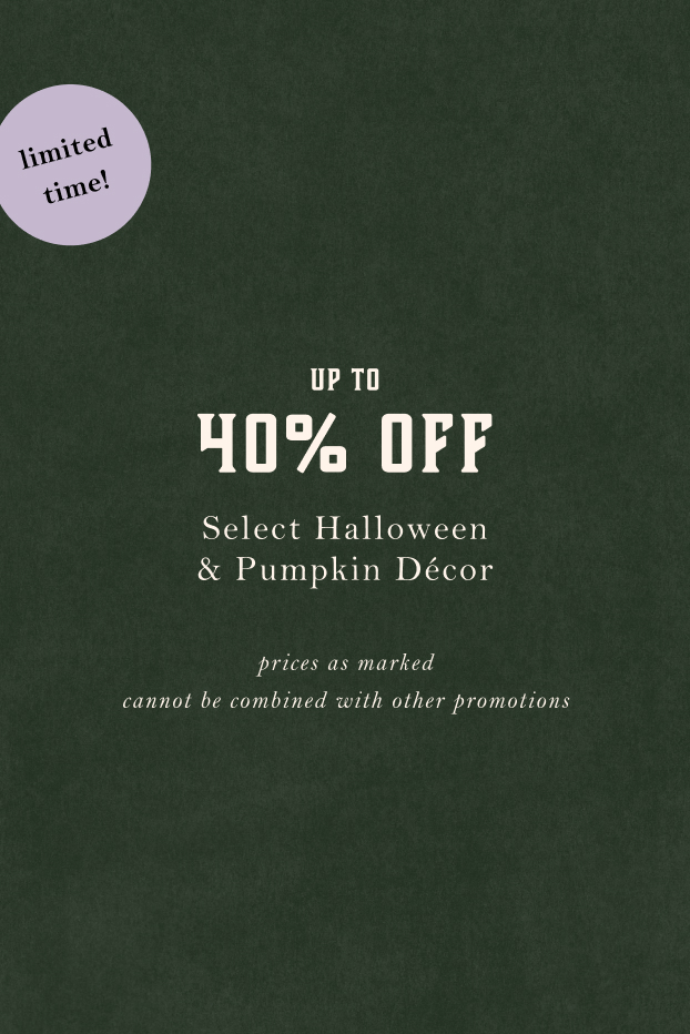 Shop up to 40% off select halloween decor