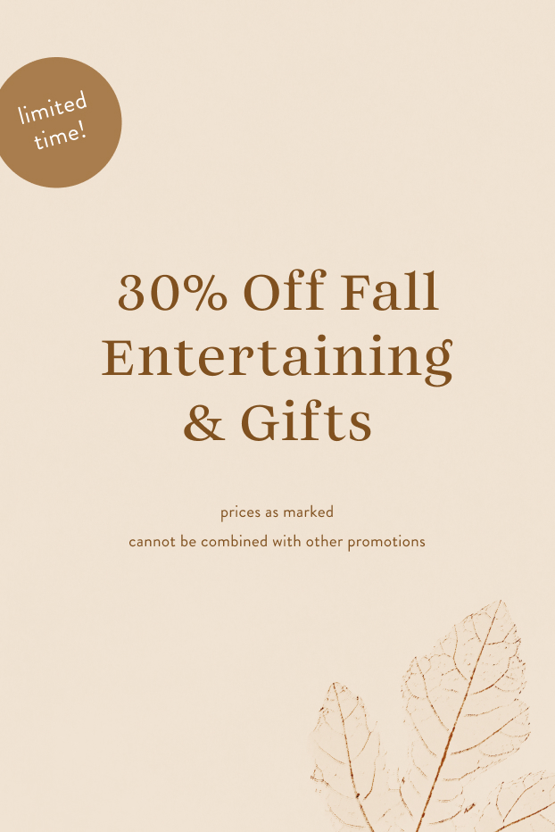 shop 30% off entertaining and gifts