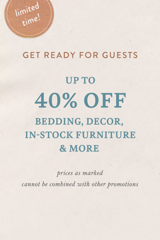 shop up to 40% off home items