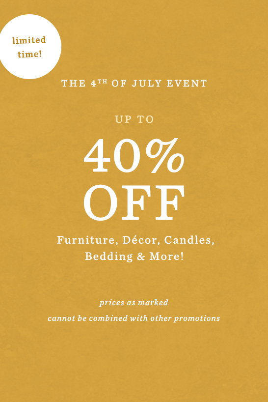 shop up to 40% off home items
