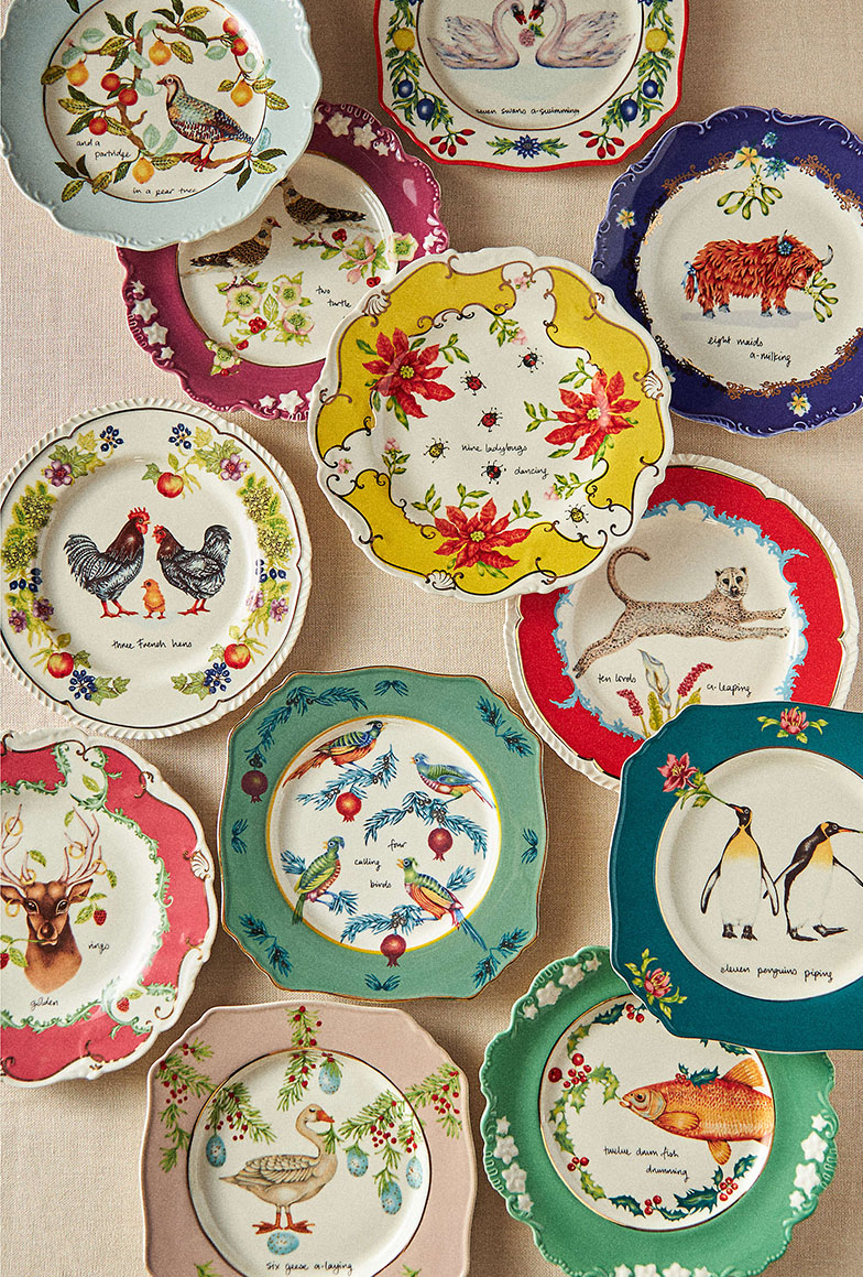 アンソロポロジー Anthropologie Lou Rota プレート 3枚 アンソロポロジー Anthropologie Lou Rota プレート 3枚