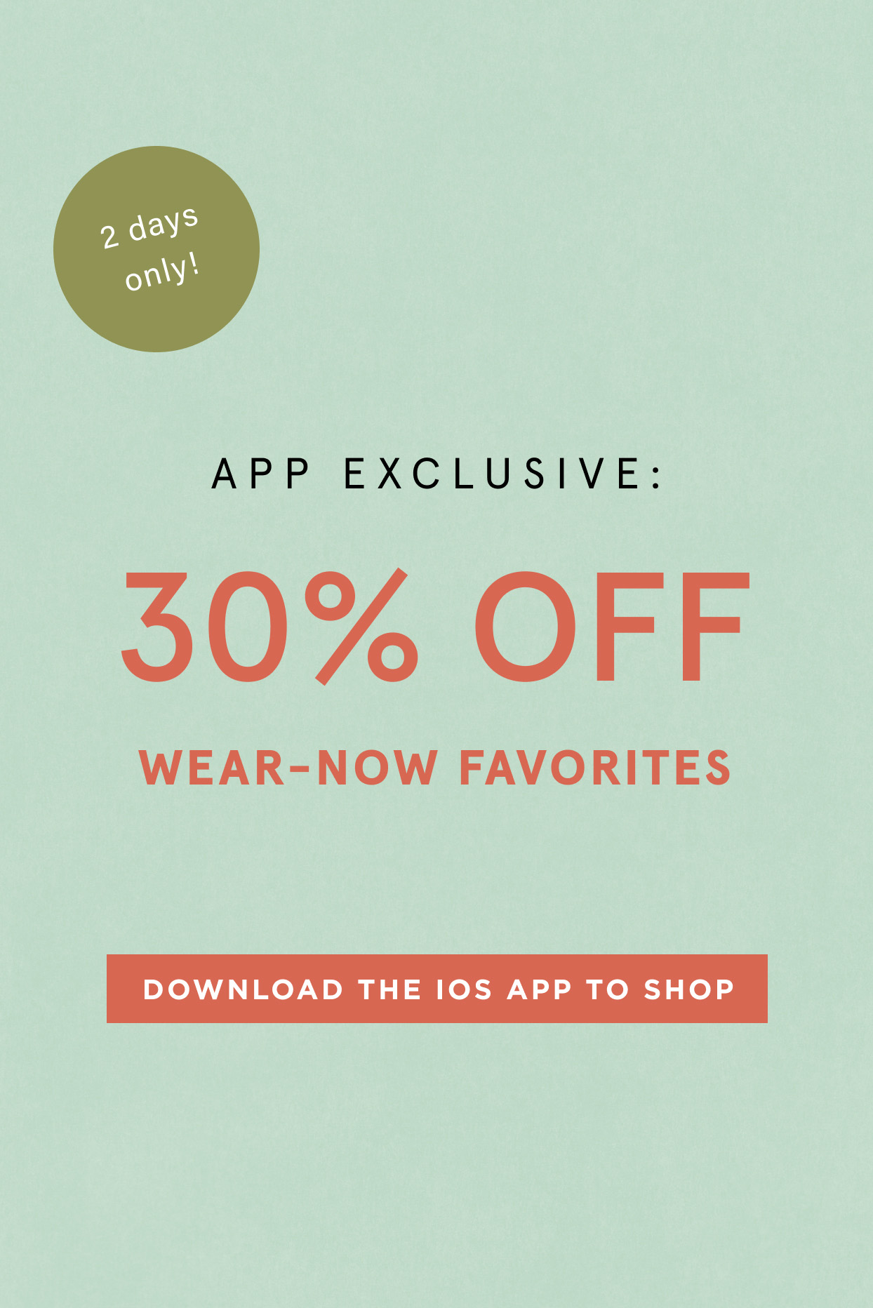 download the iOS app to shop exclusive offers
