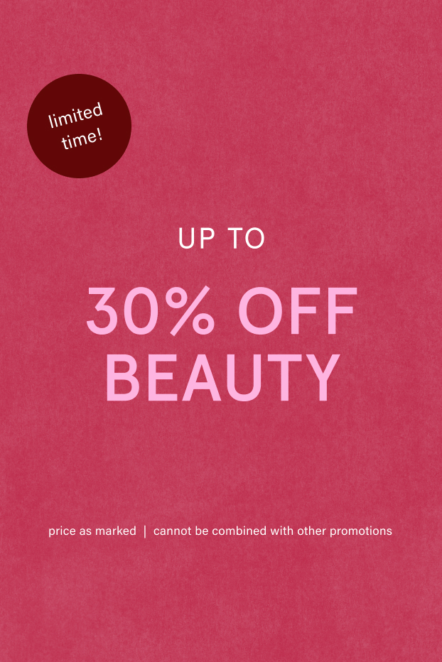 up to 30% off beauty