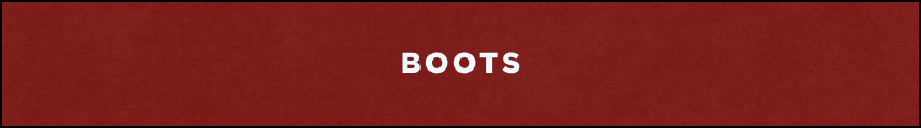 White text reading "BOOTS" centered on a dark red textured background banner