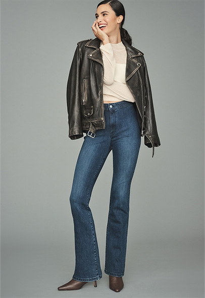 Dark Wash Jeans | Flare, Straight-Leg, Wide-Leg + More | Anthropologie