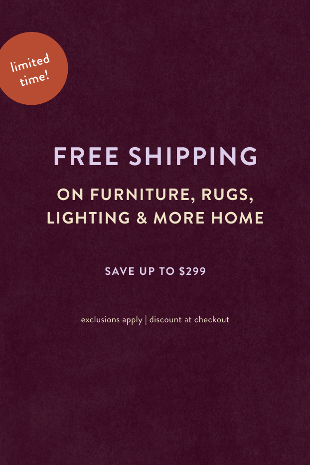 Free shipping on furniture and decor orders