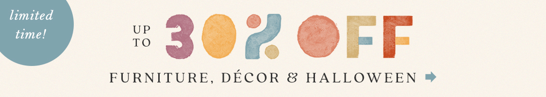 get autumn ready: shop up to 30% off furniture, decor, and halloween
