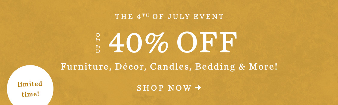 shop up to 40% off home items