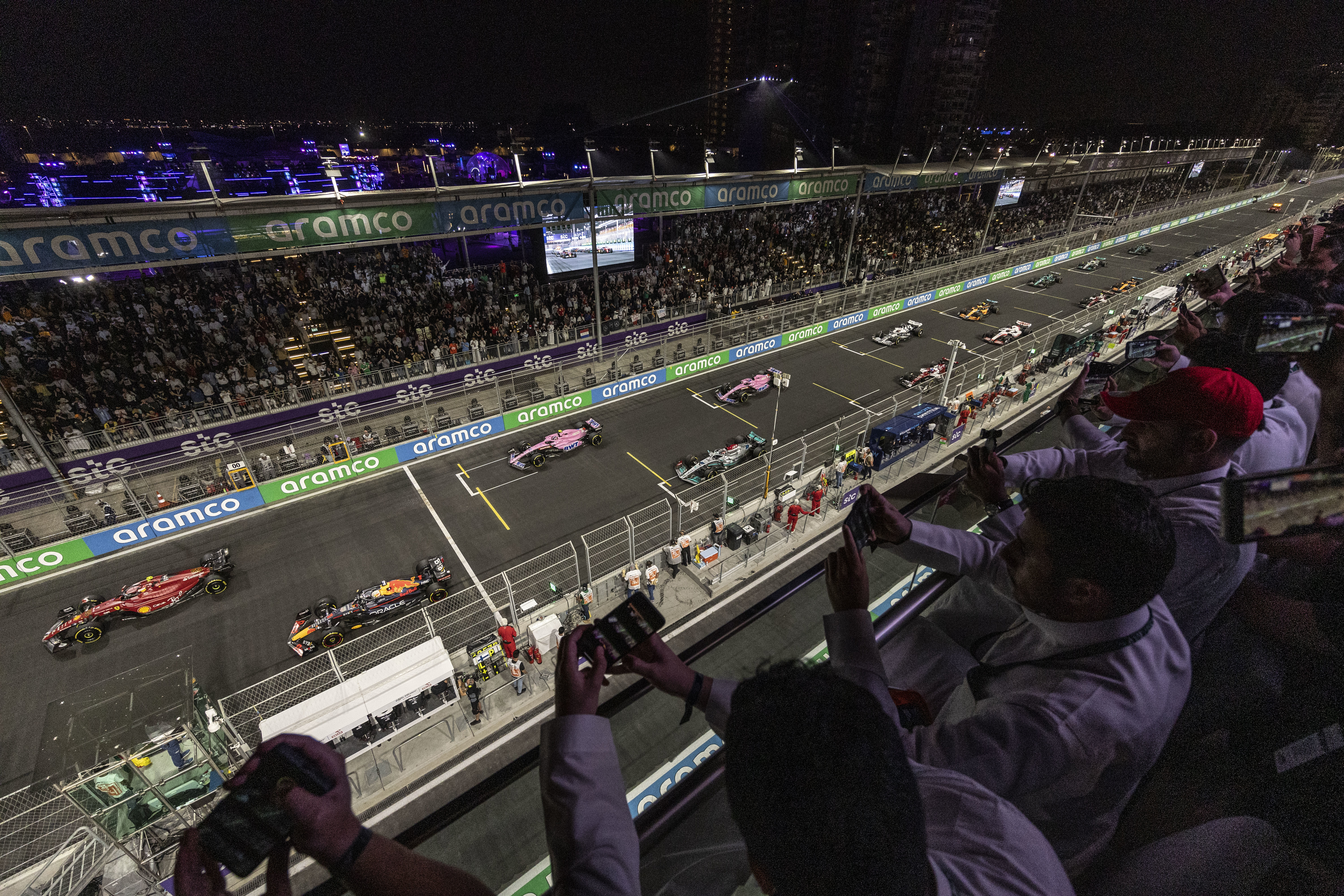 Close up of Jeddah Corniche Circuit