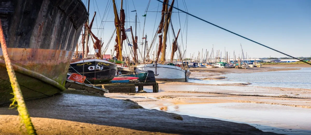 View of the harbour in Maldon, Essex