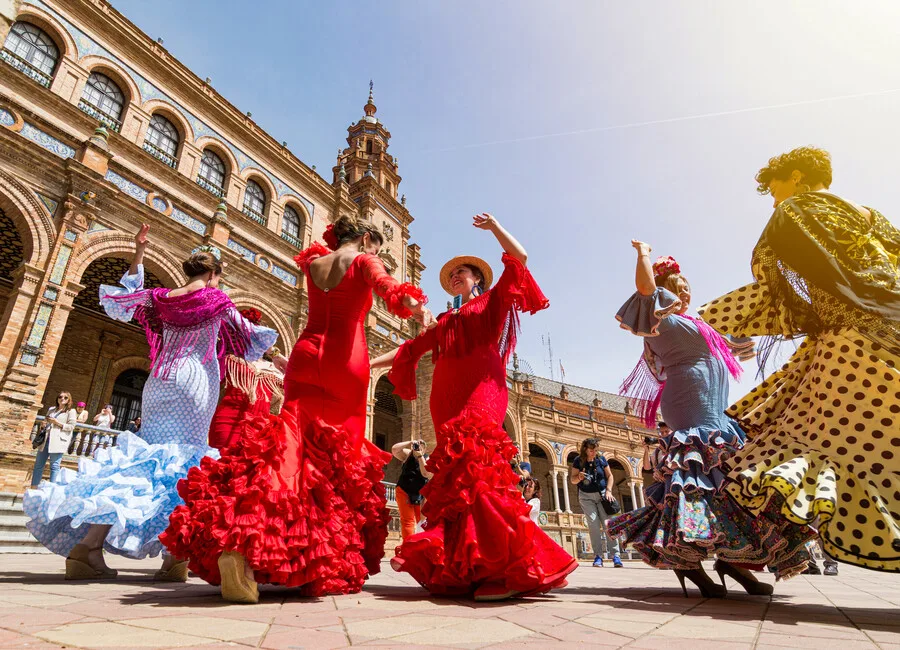 Flamenco-Tänzerinnen in Sevilla