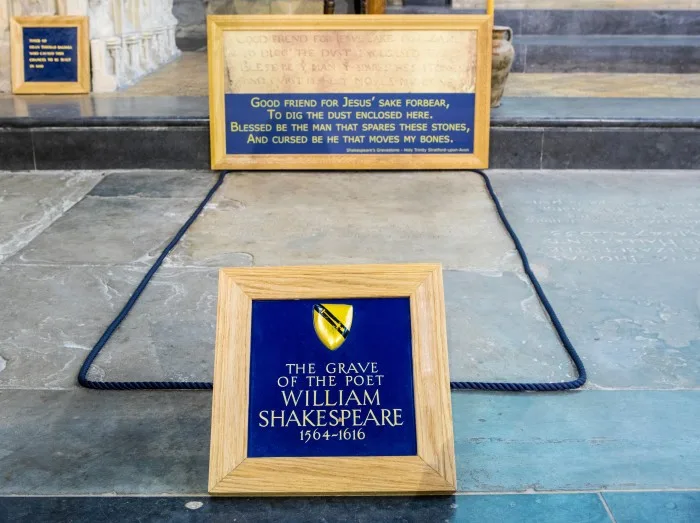 Grave of William Shakespeare in Stratford Upon Avon