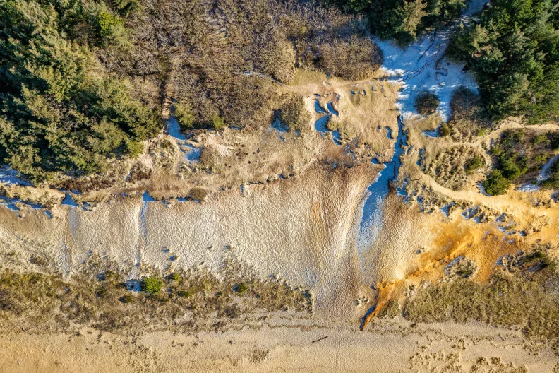 Ho Bucht in der Nähe von Blavand in Dänemark.