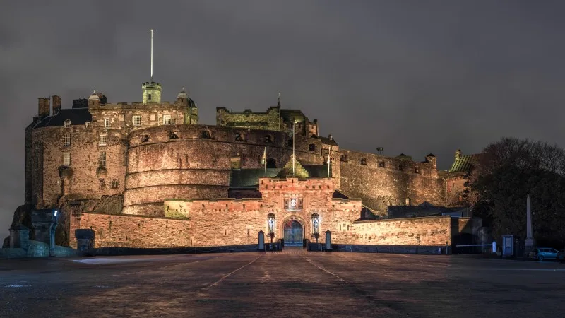 Edinburgh Castle at night