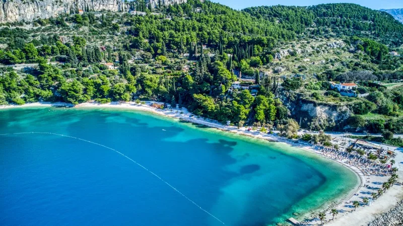 Stunning Aerial View of Kasjuni Beach, Split