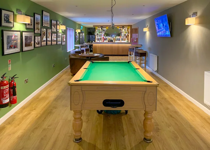 Sports Bar at Riverside Holiday Village (PURN) near Weston-Super-Mare, Somerset, England, UK