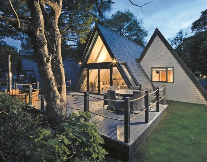 Luxury Lodge at Landal Clowance in Praze-An-Beeble, near St Ives in South Cornwall, UK