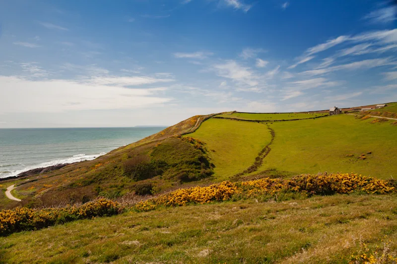 South West Coast Path near Baggy Point, Croyde, Devon, UK