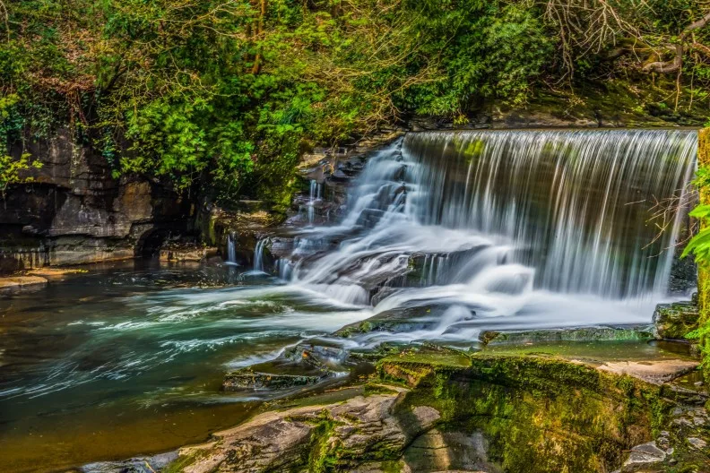 Aberdulais Falls, Neath, Wales, UK