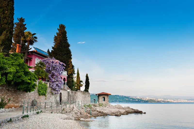 Panoramablick auf die Stadt Opatija.