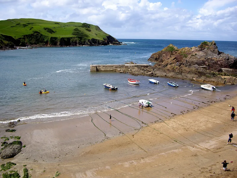 Hope Cove Beach, South Devon, UK