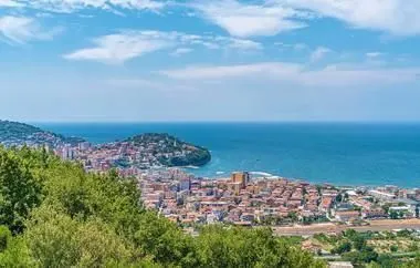 Blick von der Terrasse im Ferienhaus in Agropoli