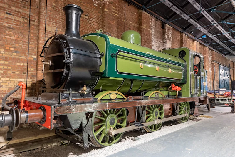 Great Northern Railway 0-6 OST steam locomotive number 1247, National Railway Museum in York, Yorkshire, England, UK