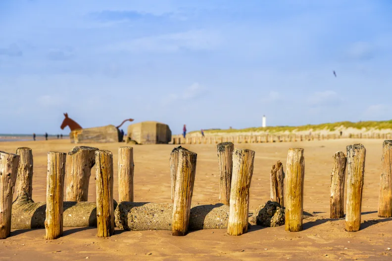 Strand in Blavand an der dänischen Westküste.