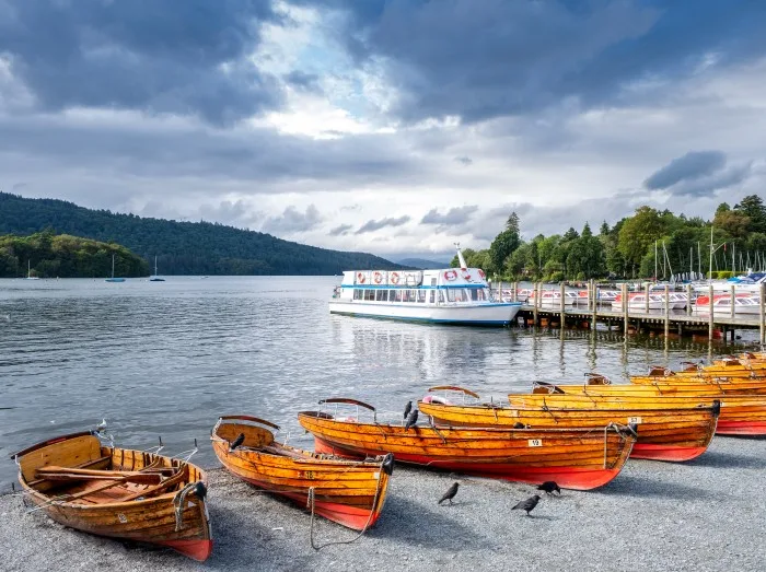 Boating on Lake Windermere on the beautiful Lake District